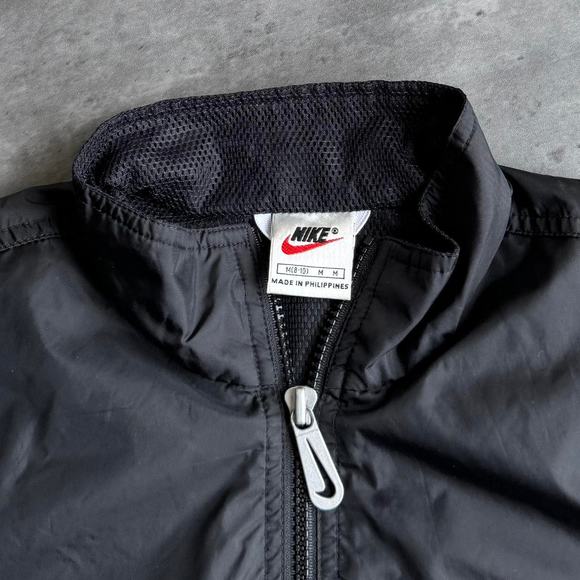 Vintage 90s Nike Black Windbreaker Lightweight Technical Jacket - Picture 3 of 3